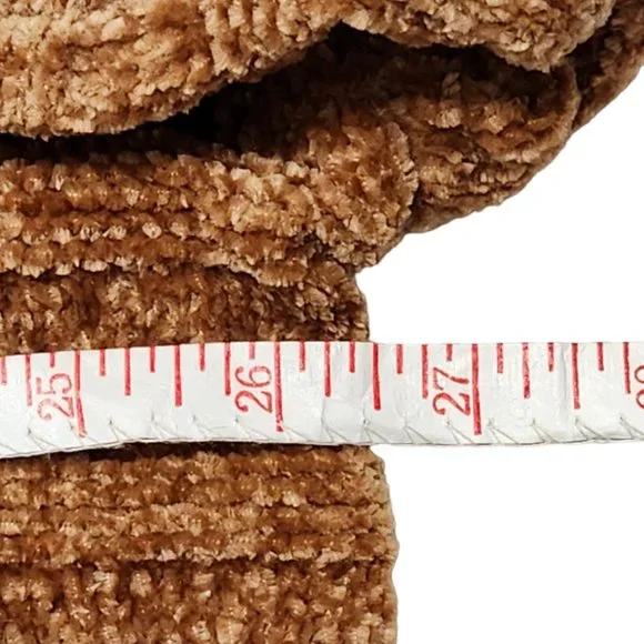 NEW SO V-Neck Cropped Gold Chenille Dropped Shoulder Sweater Size XXL - Picture 12 of 14